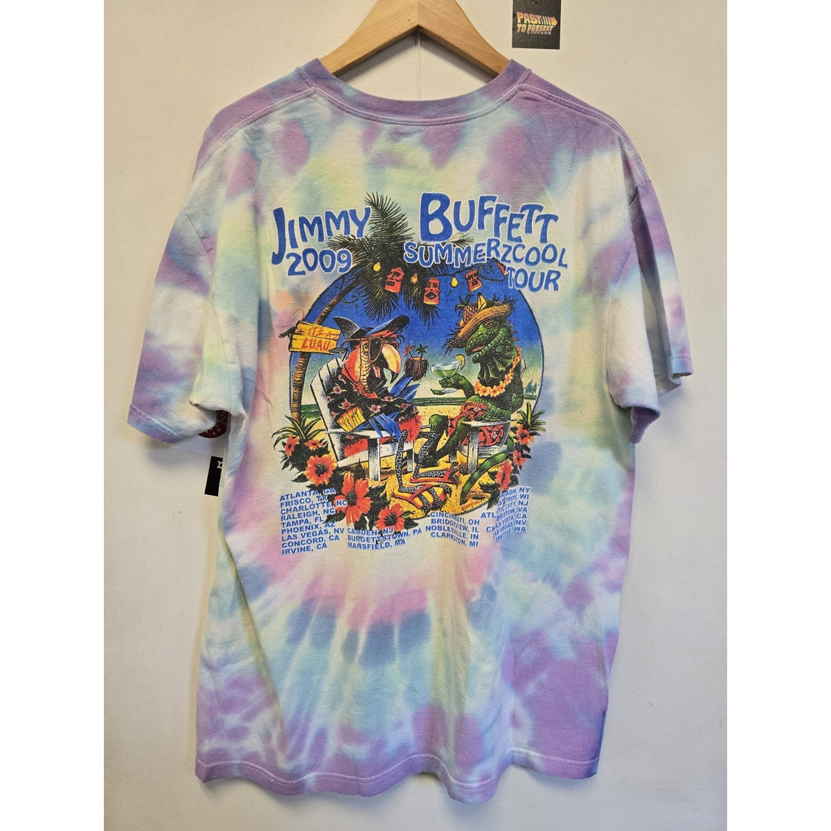 2000s 2009 Jimmy Buffett Summerz Cool Tour T Shirt XL Tie Dye