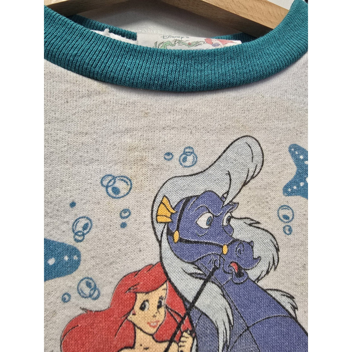 Vtg The Little Mermaid Crew Neck Sweatshirt Youth 3T Disney