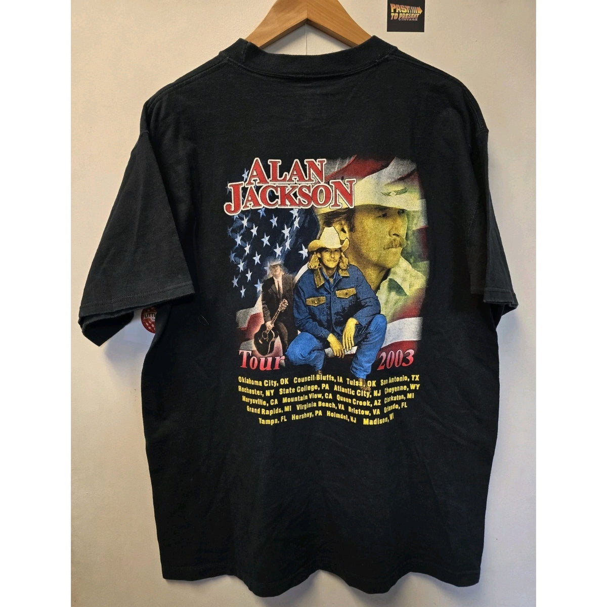 Vtg Alan Jackson Tour 2003 T Shirt L 2000s Country Music