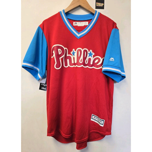 RARE 2018 Philadelphia Phillies Rhys Hoskins Players Weekend Jersey M Majestic