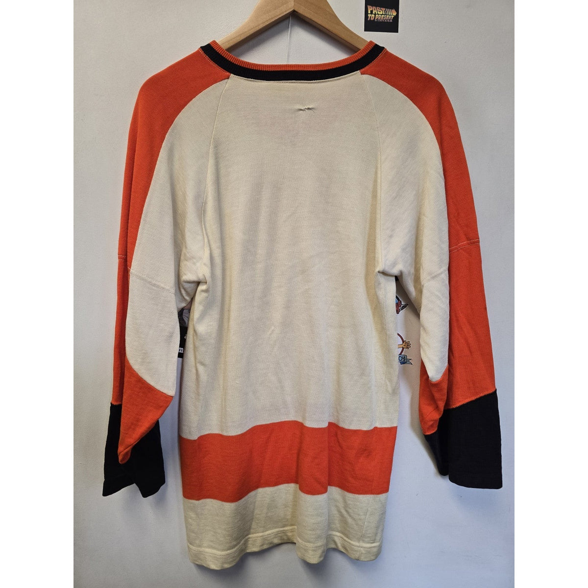 Vtg 70s Philadelphia Flyers Jersey M FITS SMALL NHL Hockey Bauer