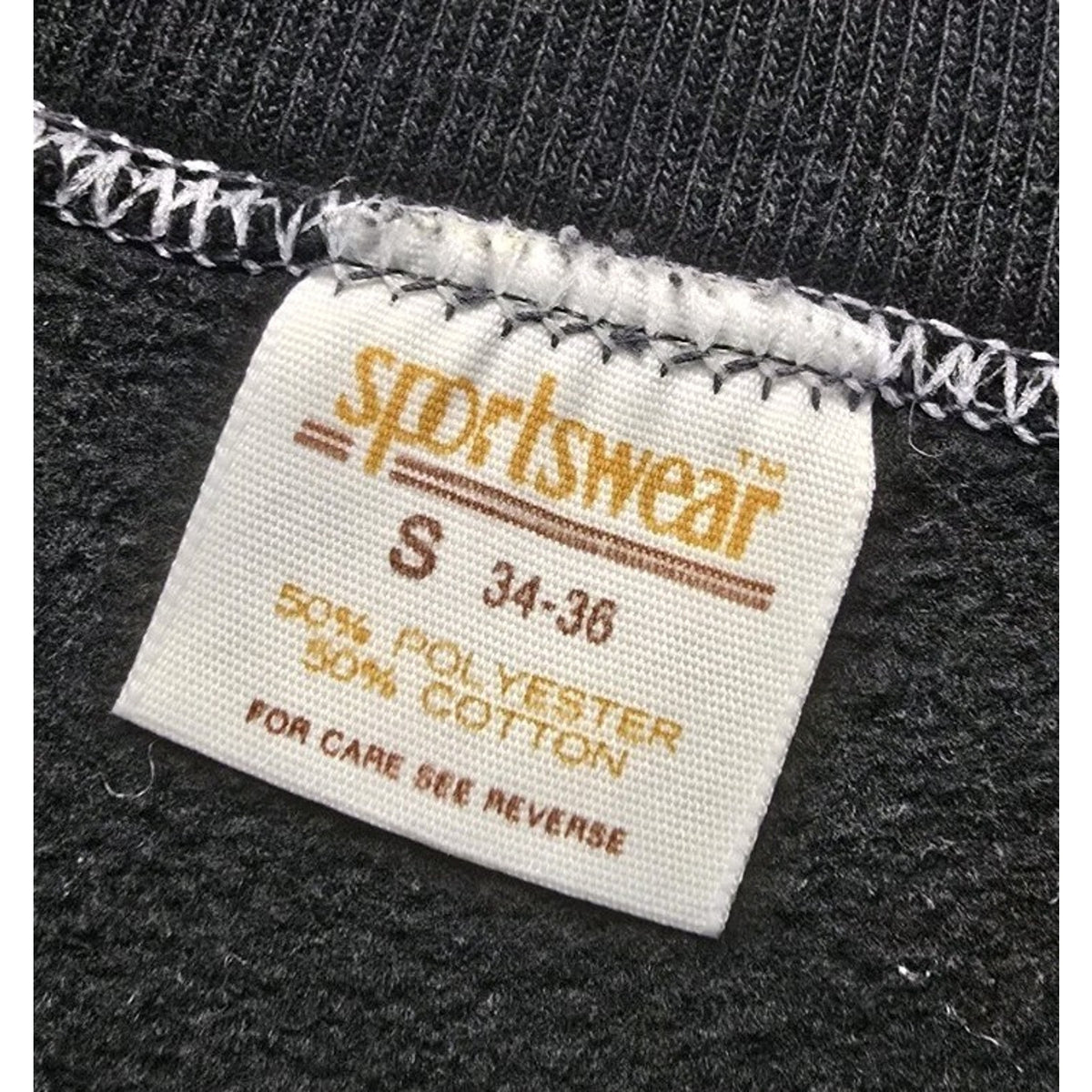 Vtg 80s Ice Skate Crew Neck Sweatshirt S 34-36 Sportswear