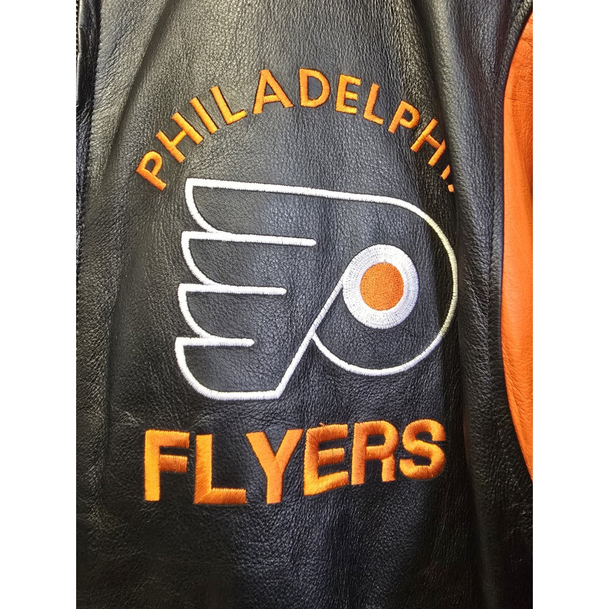 NWT Vtg Philadelphia Flyers Leather Jacket XL NHL Hockey G-III