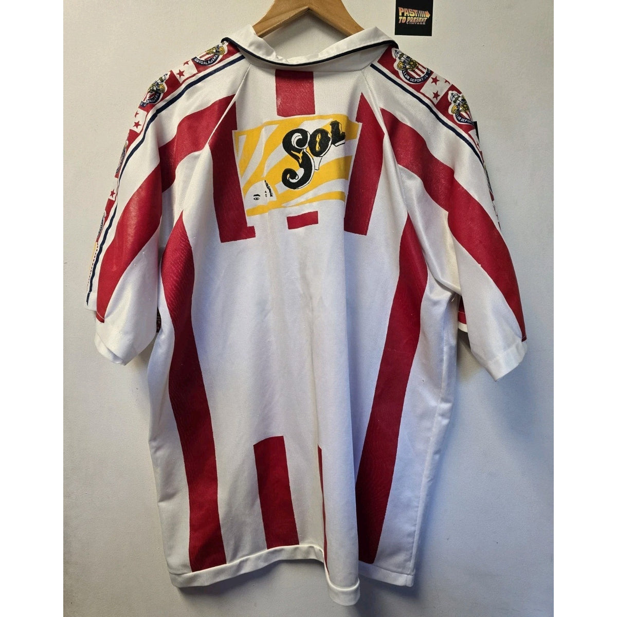 Vtg Chivas Home 1997-98 Soccer Jersey Guadalajara Futbol Sol Mexicana