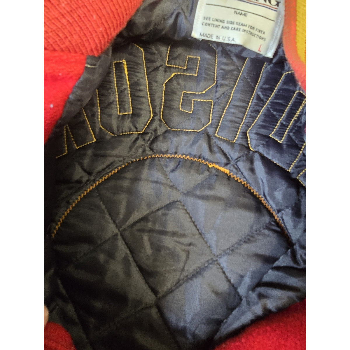 Vtg 90s Edison High School Letterman Jacket L 1995 DeLong
