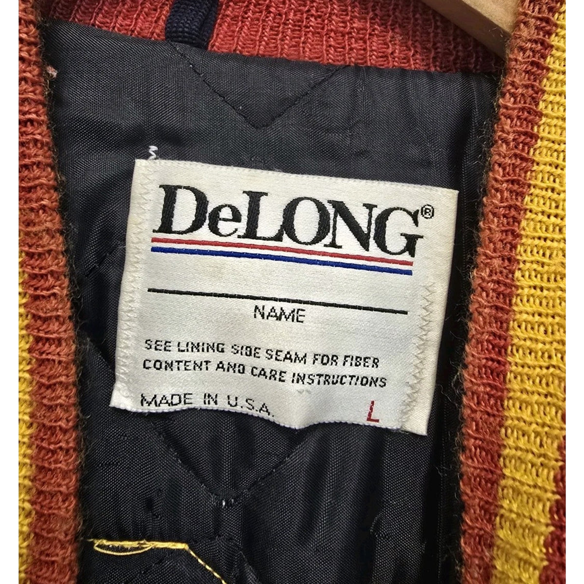 Vtg 90s Edison High School Letterman Jacket L 1995 DeLong