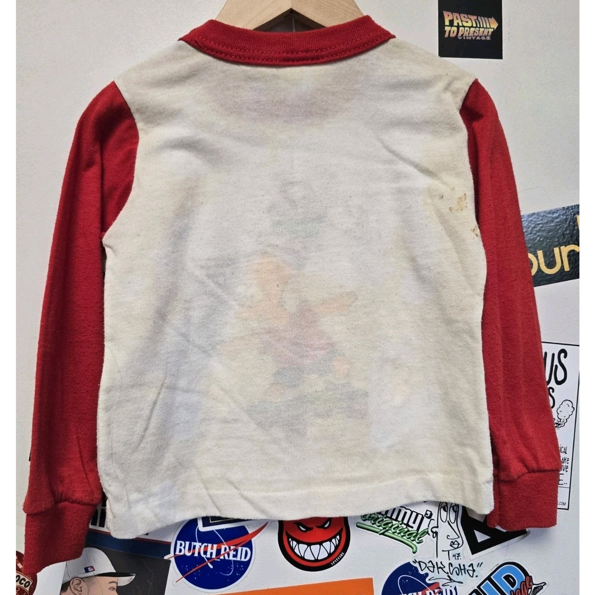 Vtg 90s Bart Simpson Long Sleeve T Shirt Youth Size 4T The Simpsons Allison