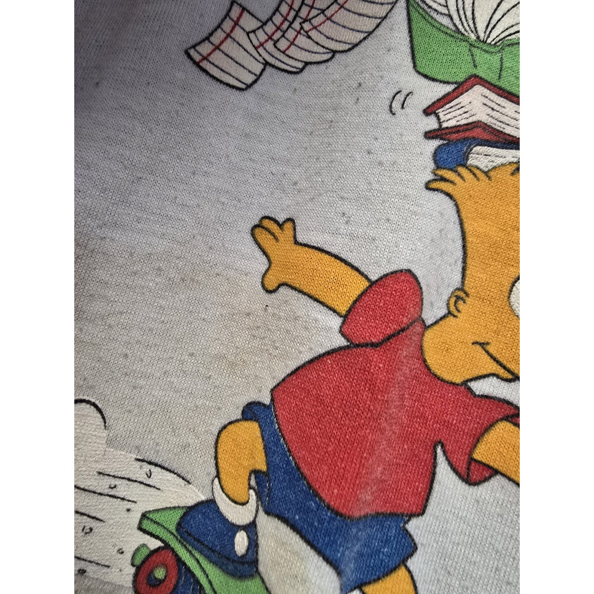 Vtg 90s Bart Simpson Long Sleeve T Shirt Youth Size 4T The Simpsons Allison