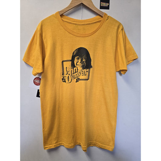 Vtg 70s John Denver T Shirt M Single Stitch
