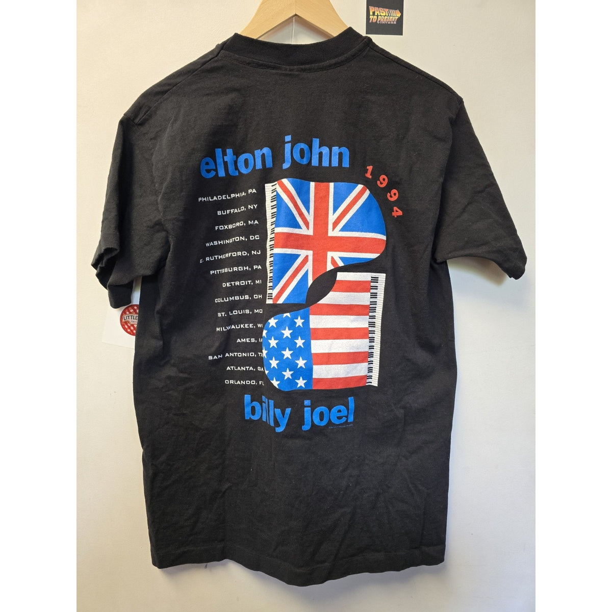 Vtg Elton John & Billy Joel Face 2 Face Tour T Shirt L 1994 Single Stitch GEM