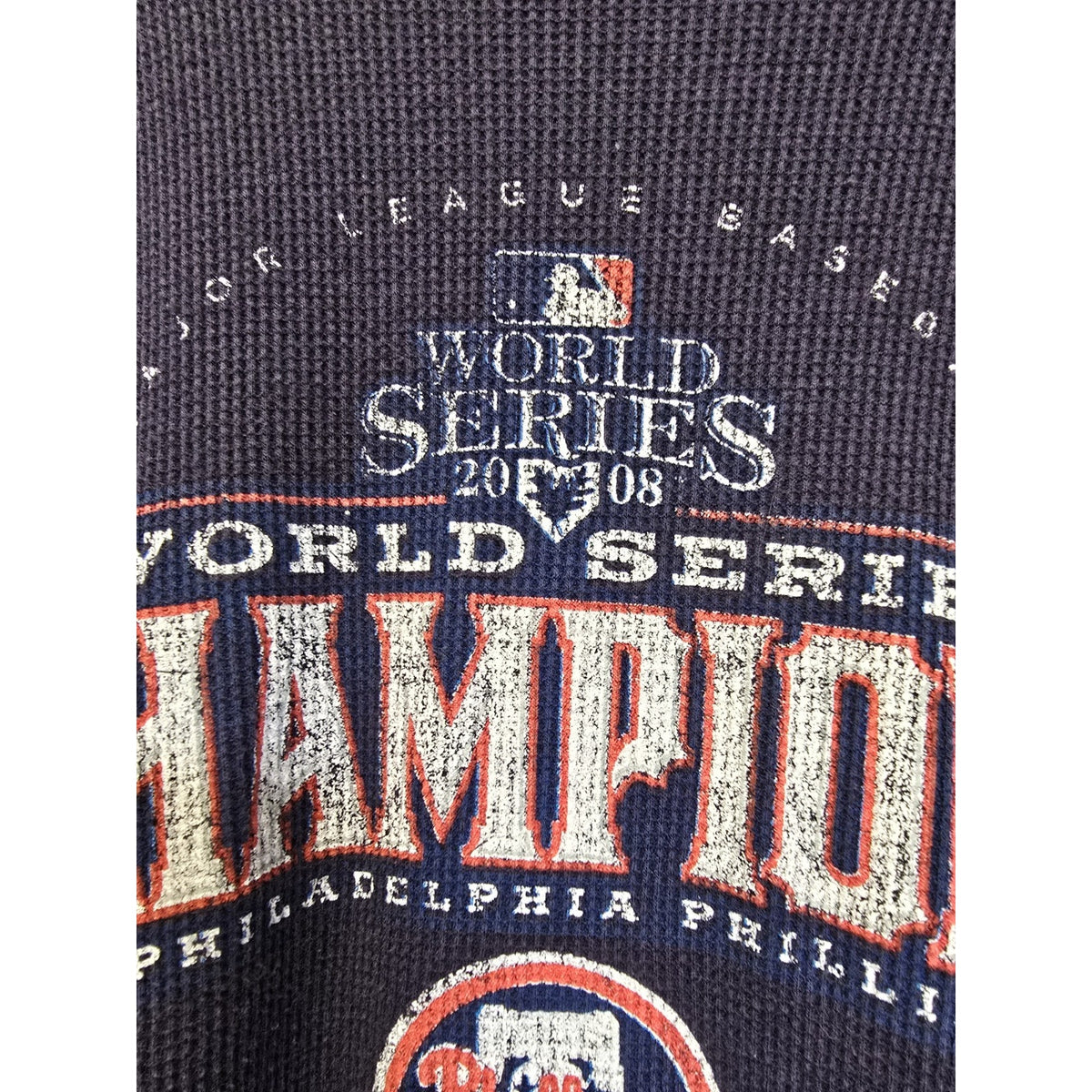 Philadelphia Phillies 2008 World Series Champions Long Sleeve Thermal 2XL Reebok