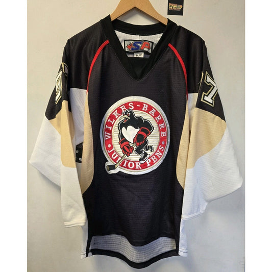 Vtg Wilkes-Barre Junior Pens Hockey Jersey S SP