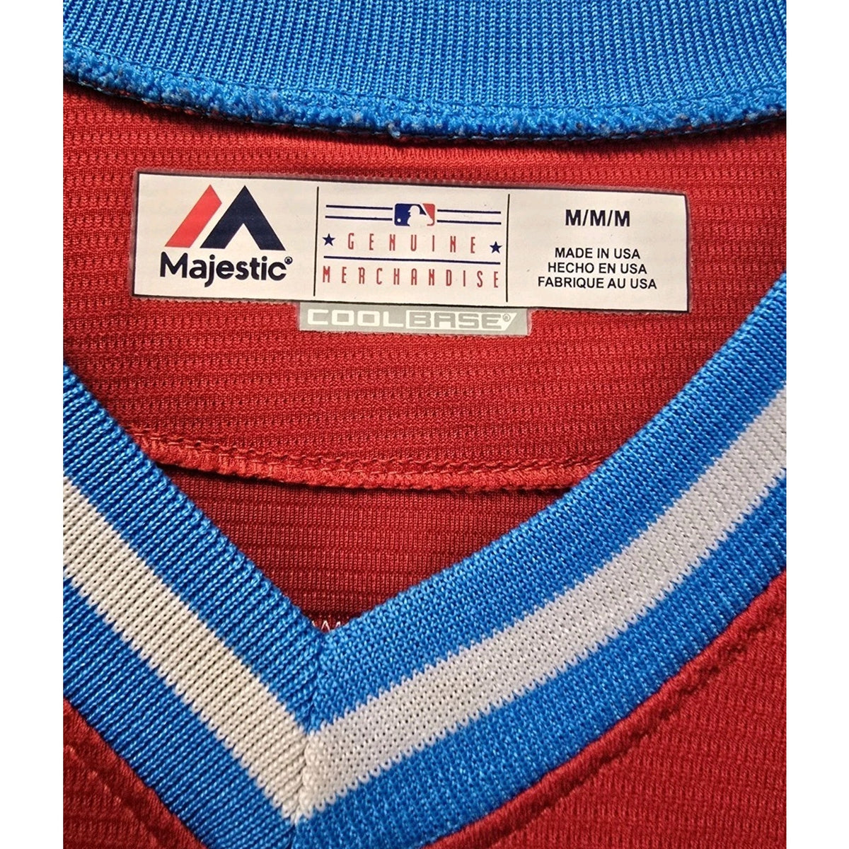 RARE 2018 Philadelphia Phillies Rhys Hoskins Players Weekend Jersey M Majestic