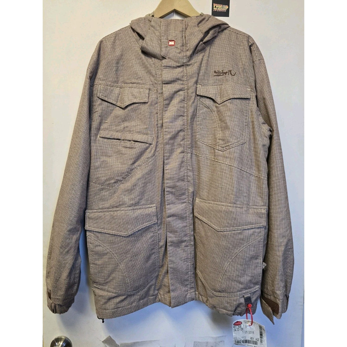 Quiksilver Full Zip Snowboarding Jacket M Snowboard Outerwear