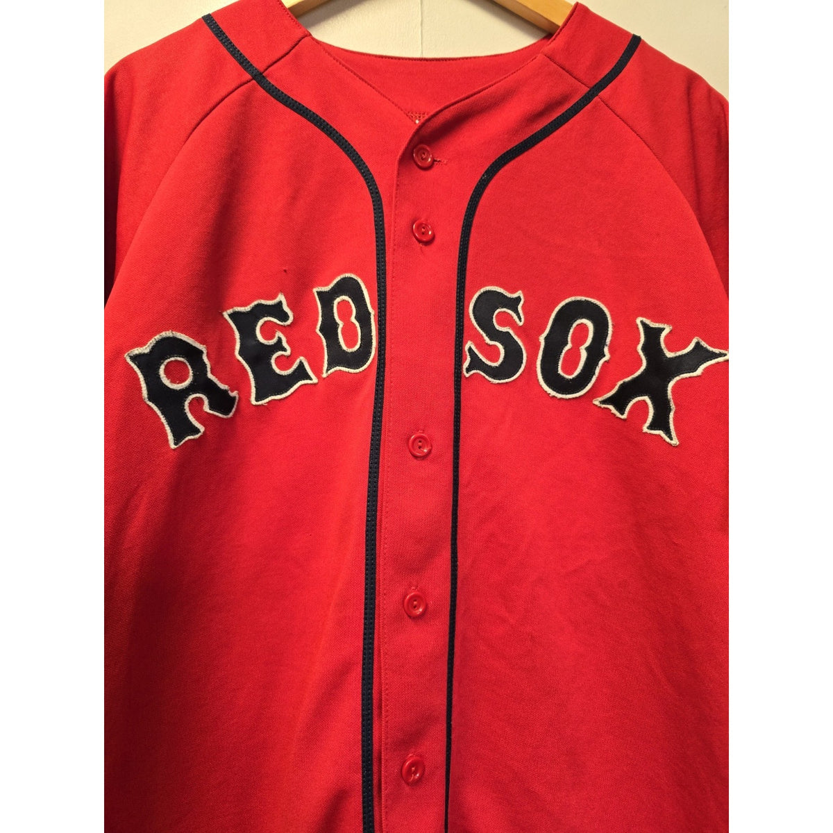 Vtg Boston Red Sox Manny Ramirez Jersey XL MLB Badeball Majestic