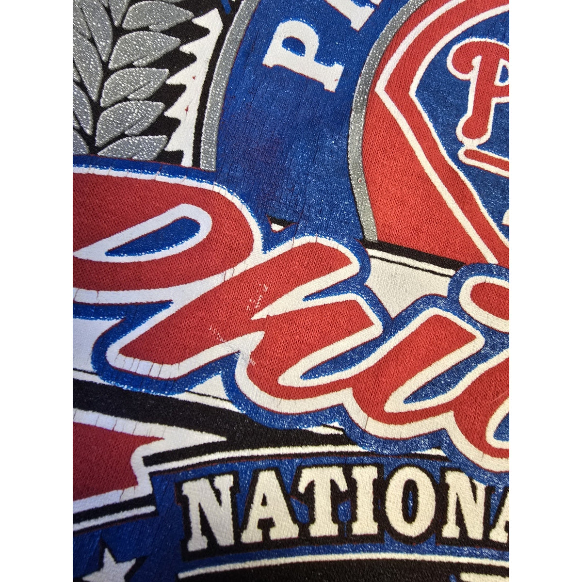 Vtg 90s Philadelphia Phillies T Shirt XL Single Stitch Trench