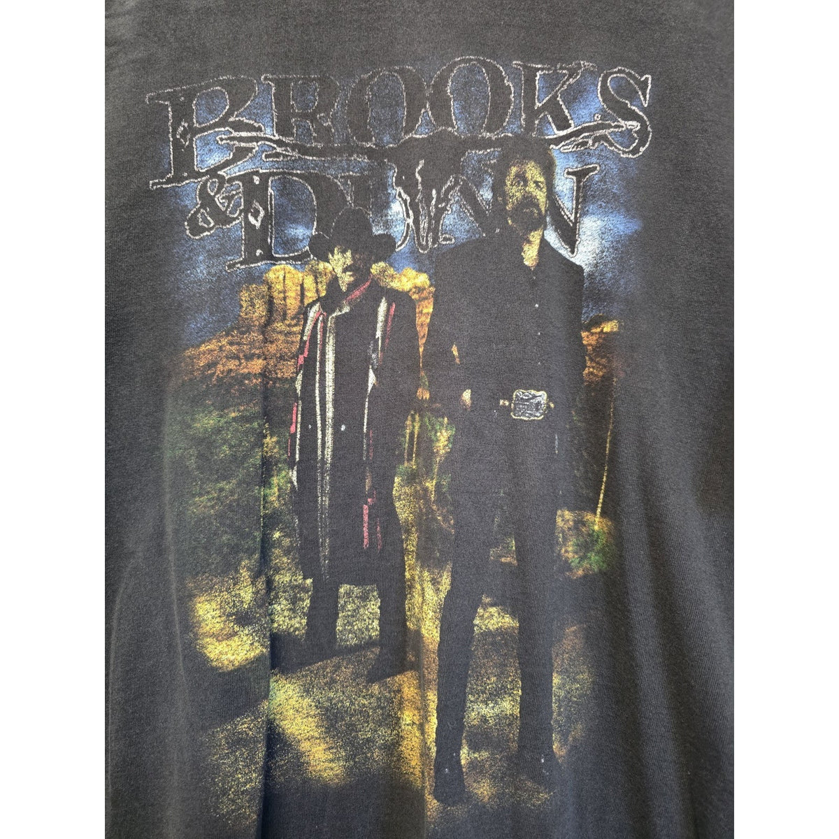 Vtg Brooks & Dunn Band T Shirt XL Country Music