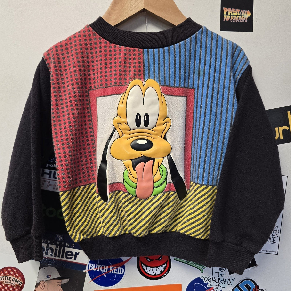 Vtg Pluto Crew Neck Kids Sweatshirt Sizw 2T Disney