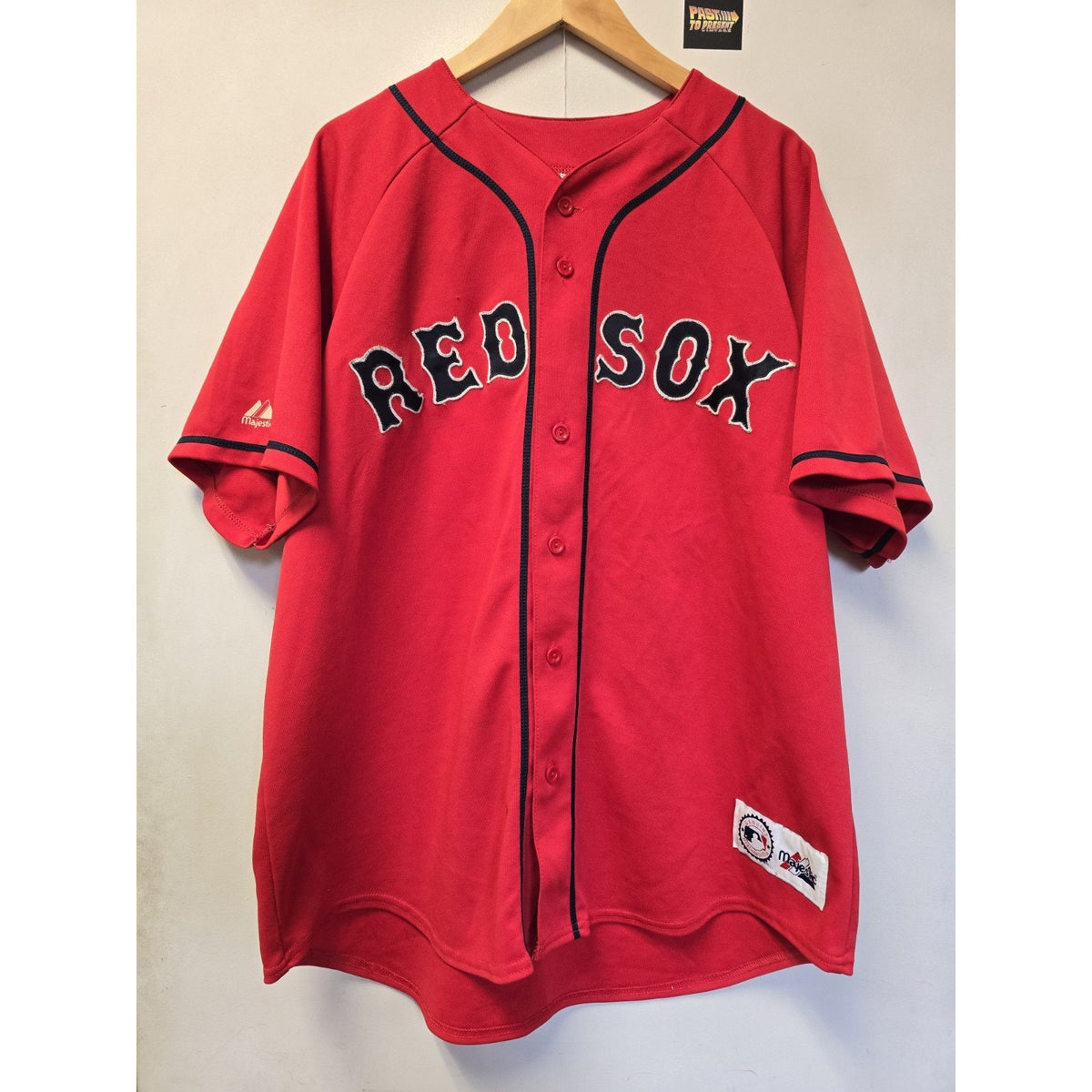 Vtg Boston Red Sox Manny Ramirez Jersey XL MLB Badeball Majestic