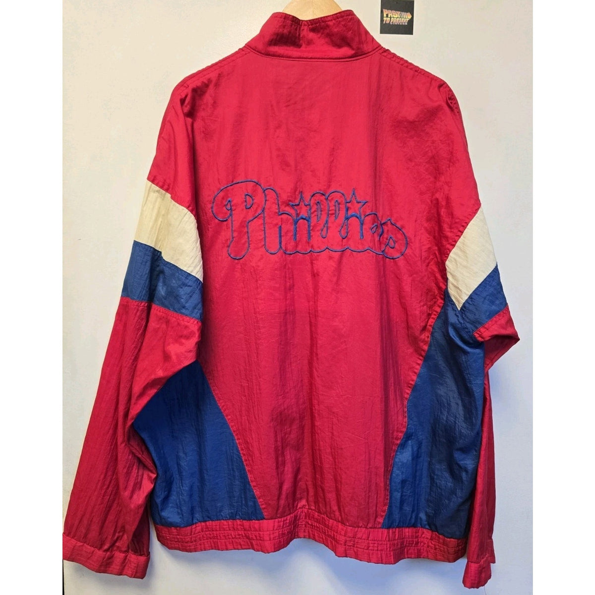 Vtg 90s Philadelphia Phillies Full Zip Windbreaker L MLB Starter