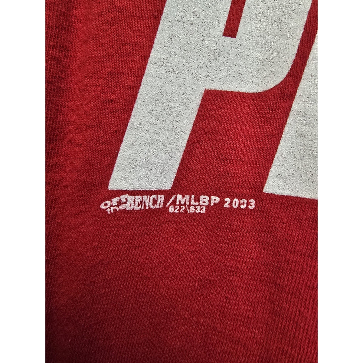 Vtg 2003 Philadelphia Phillies Pat Burrell T Shirt M MLB Baseball
