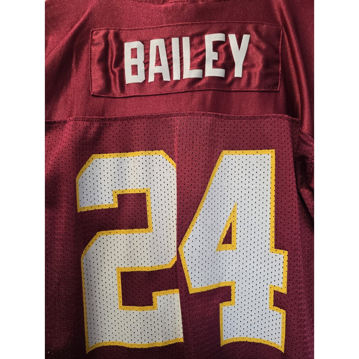 Vtg Washington Redskins Champ Bailey Jersey Youth L 14/16 NFL Football Adidas