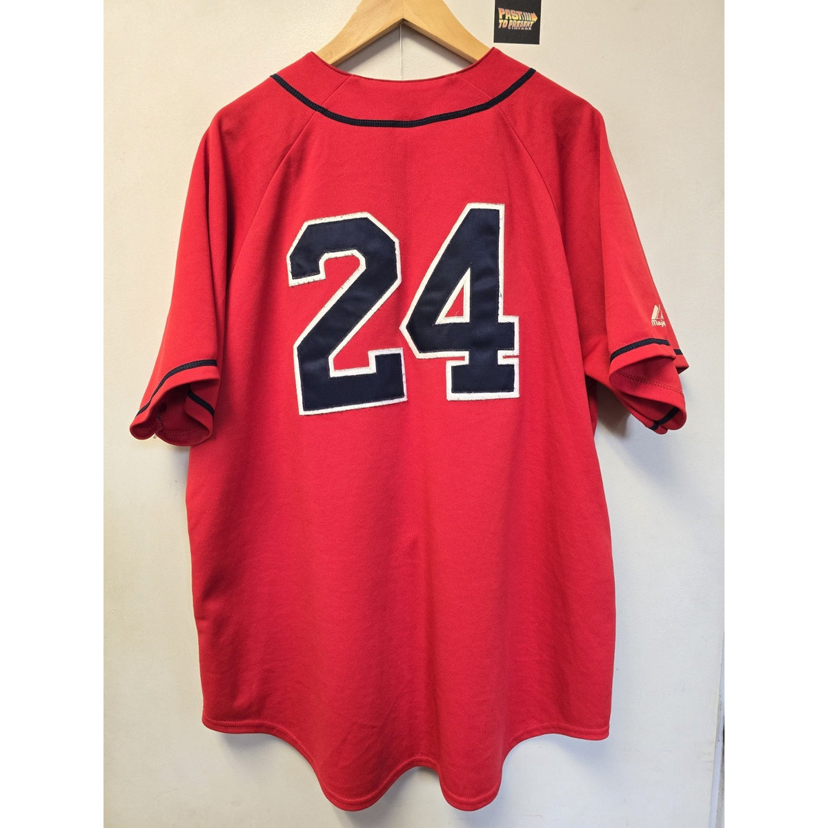 Vtg Boston Red Sox Manny Ramirez Jersey XL MLB Badeball Majestic