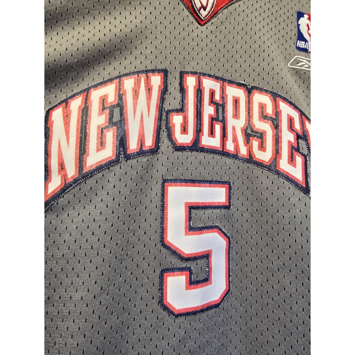 Vtg 2000s New Jersey Nets Jason Kidd Jersey Youth L 14-16 NBA Basketball Reebok