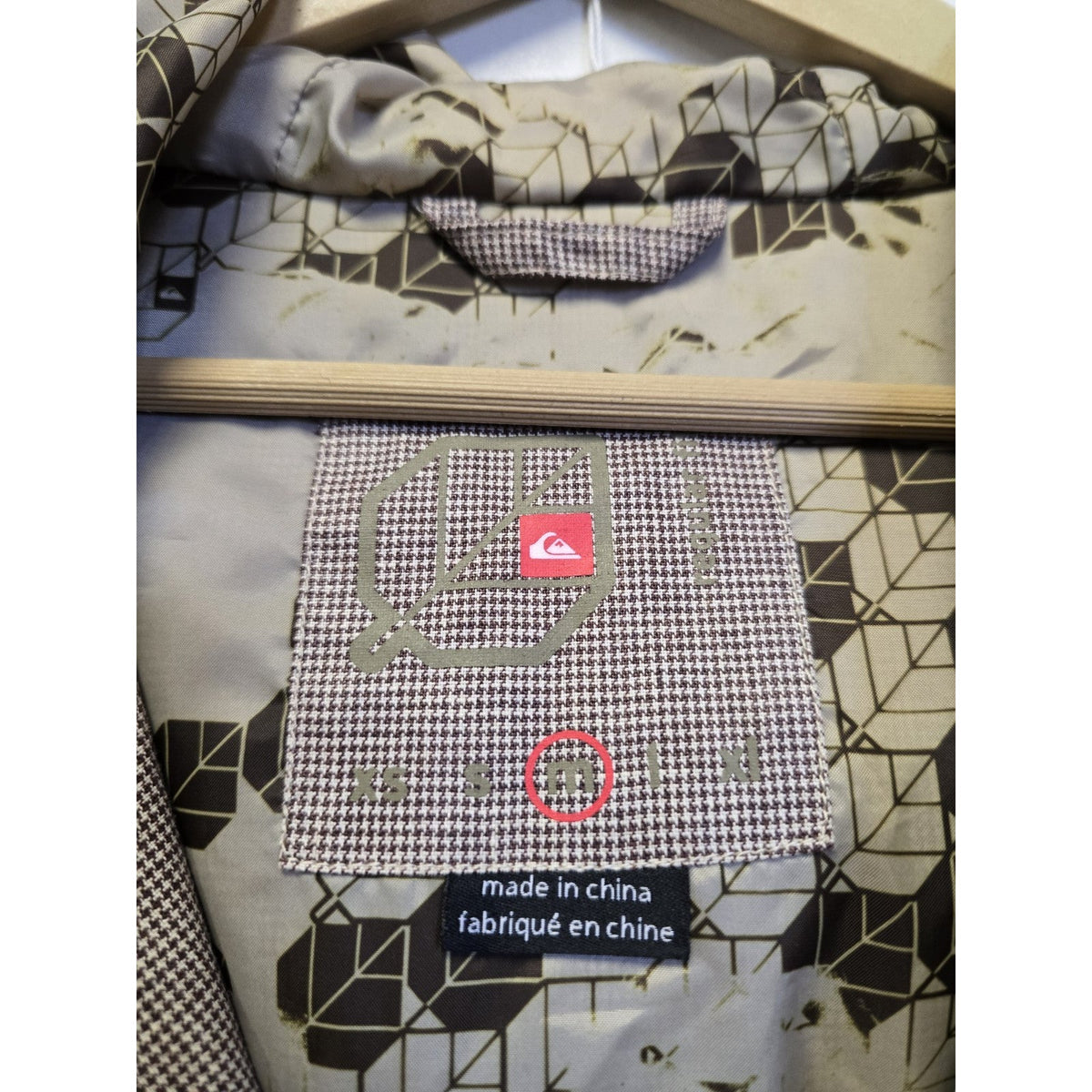 Quiksilver Full Zip Snowboarding Jacket M Snowboard Outerwear