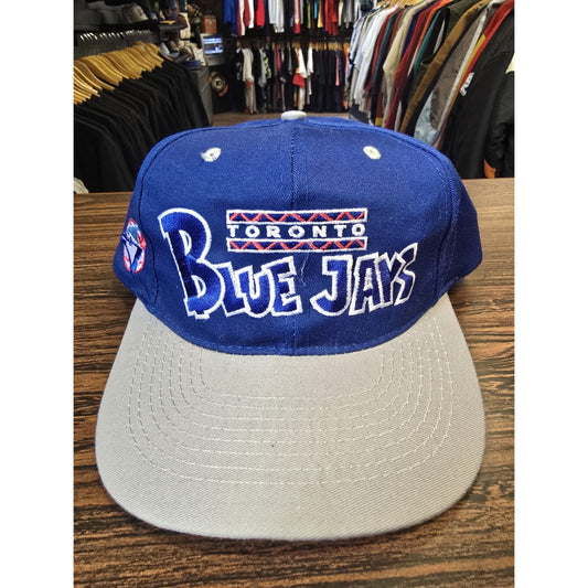 Vtg 90s Toronto Blue Jays Snapback Hat MLB Baseball Annco