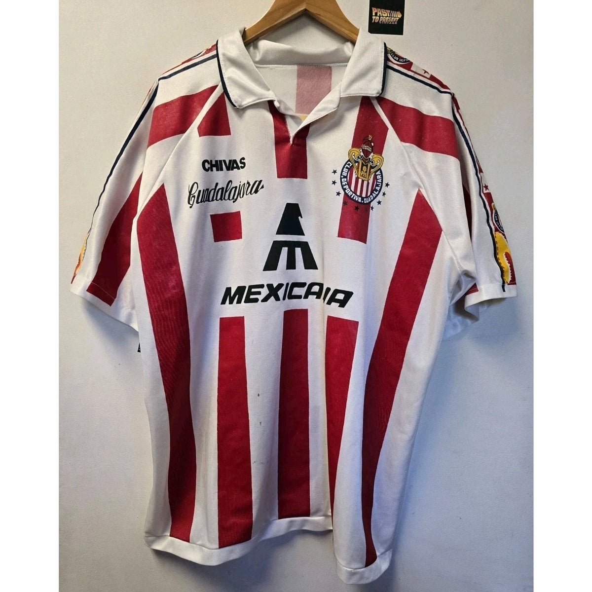 Vtg Chivas Home 1997-98 Soccer Jersey Guadalajara Futbol Sol Mexicana