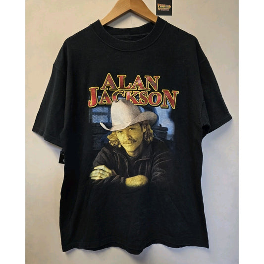 Vtg Alan Jackson Tour 2003 T Shirt L 2000s Country Music