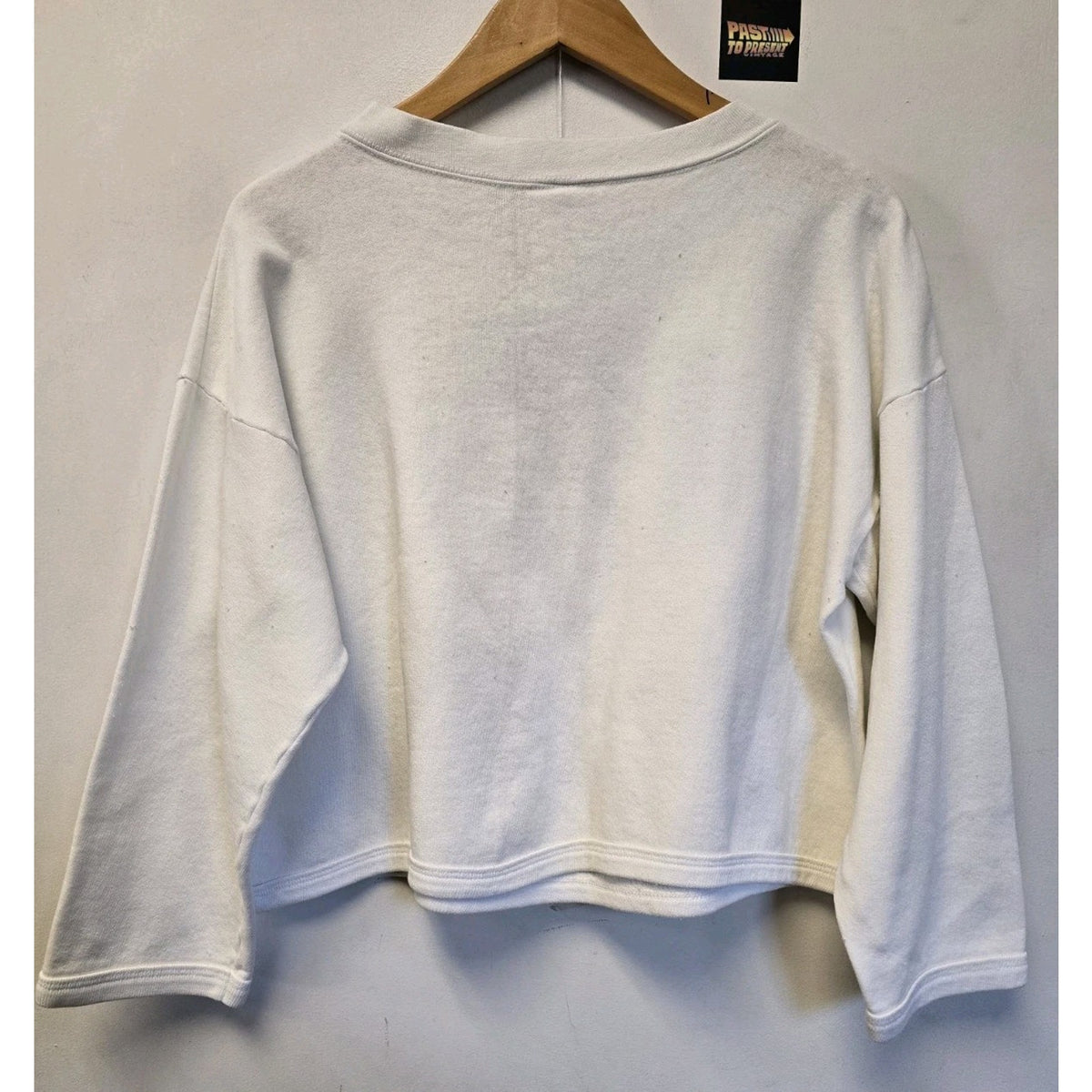 Vtg 80s Penn State University Cropped Crew Neck Sweatshirt One Size NCAA
