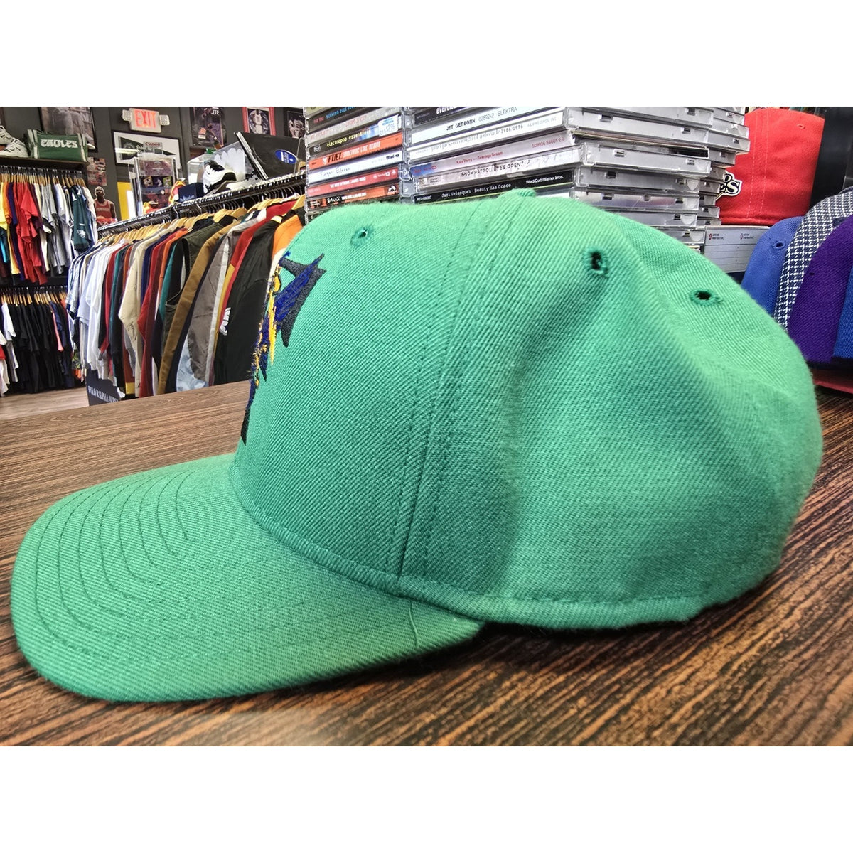 Vtg 90s Trenton Thunder Snapback Hat Minor League Baseball DeLong