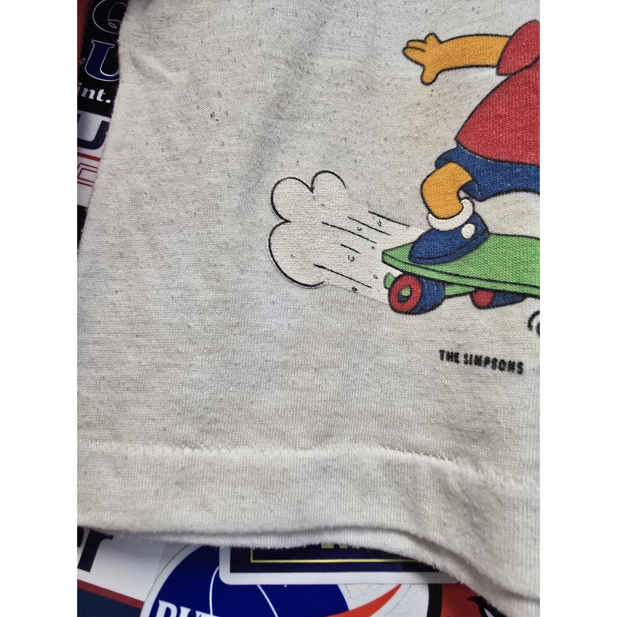 Vtg 90s Bart Simpson Long Sleeve T Shirt Youth Size 4T The Simpsons Allison