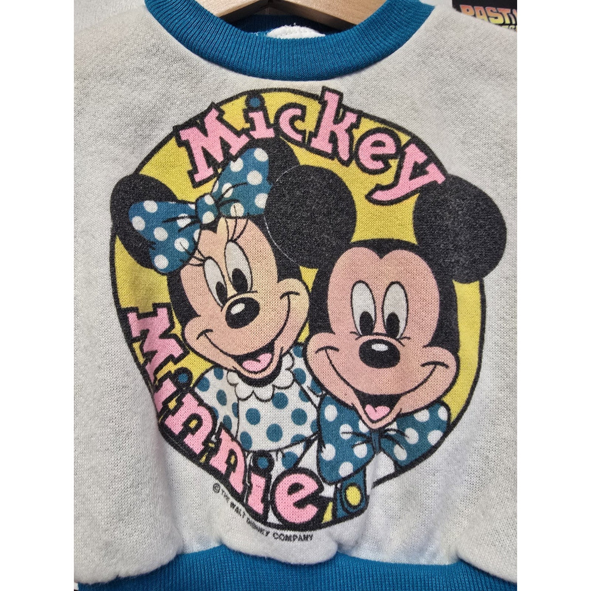Vtg Mickey & Minnie Mouse Crew Neck Sweatshirt Toddler 2 Disney