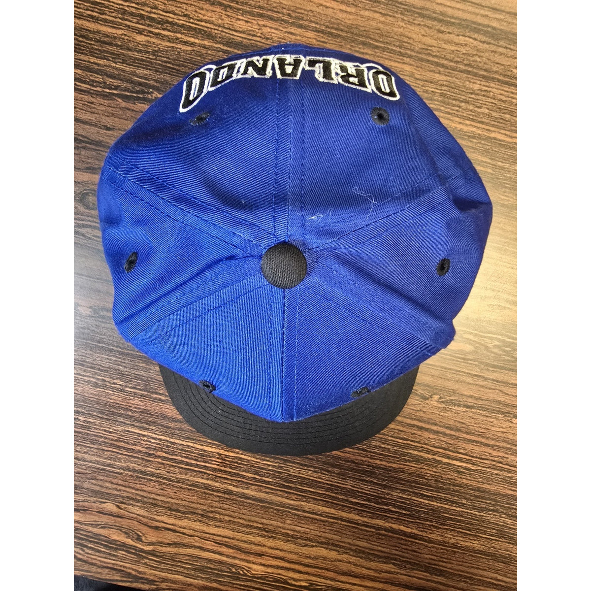 Vtg 90s Orlando Magic Wavy Spellout Snapback Hat NBA Basketball The G Cap