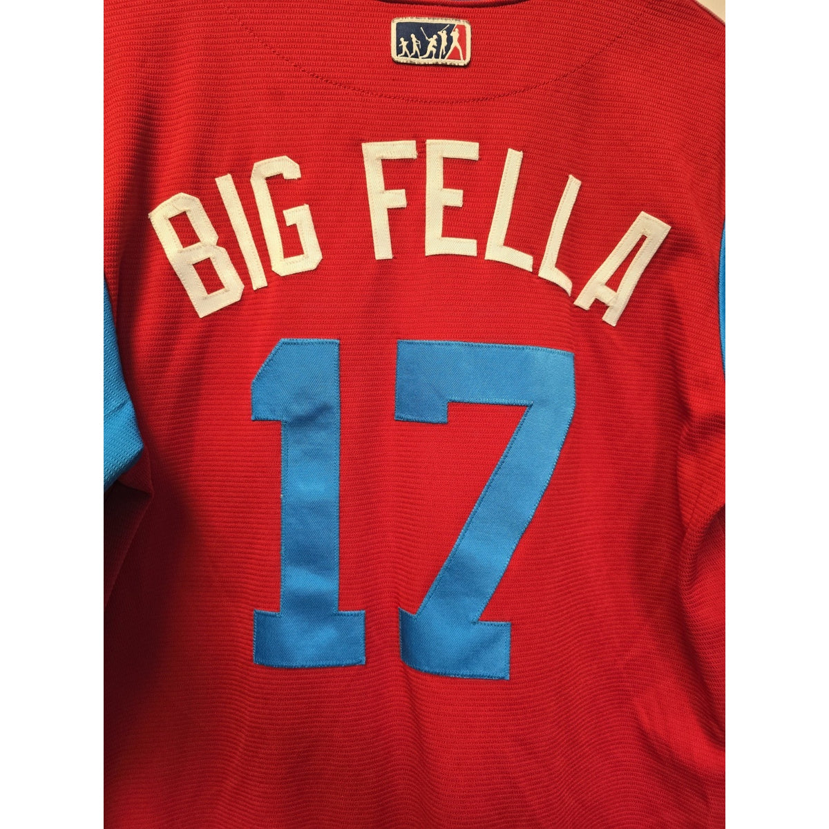RARE 2018 Philadelphia Phillies Rhys Hoskins Players Weekend Jersey M Majestic