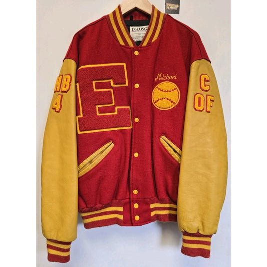Vtg 90s Edison High School Letterman Jacket L 1995 DeLong