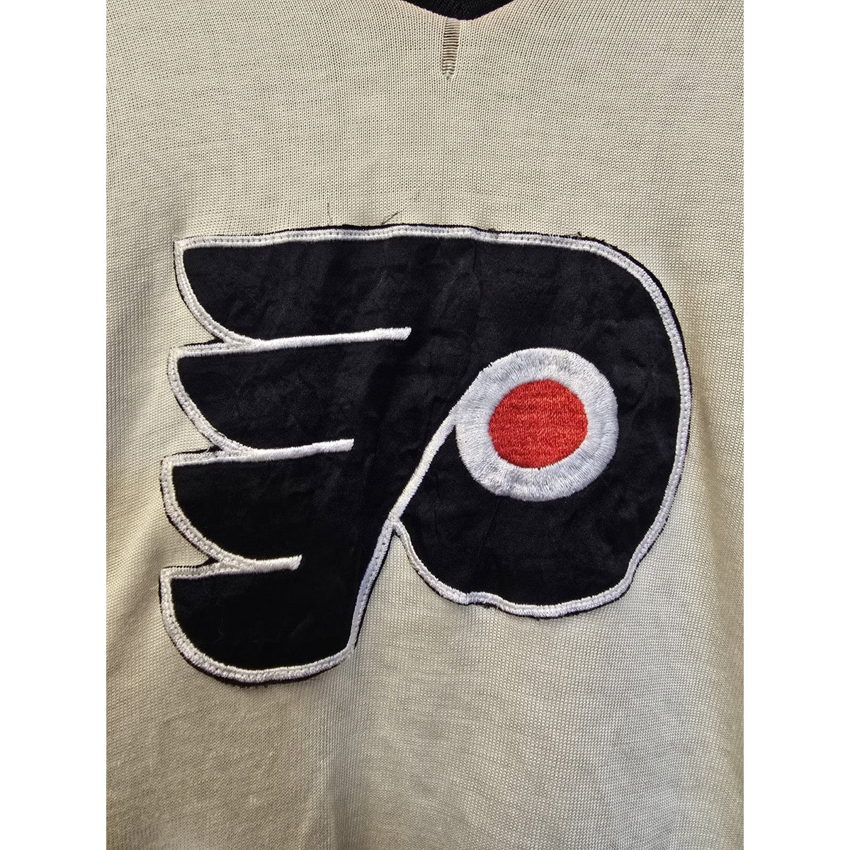 Vtg 70s Philadelphia Flyers Jersey M FITS SMALL NHL Hockey Bauer