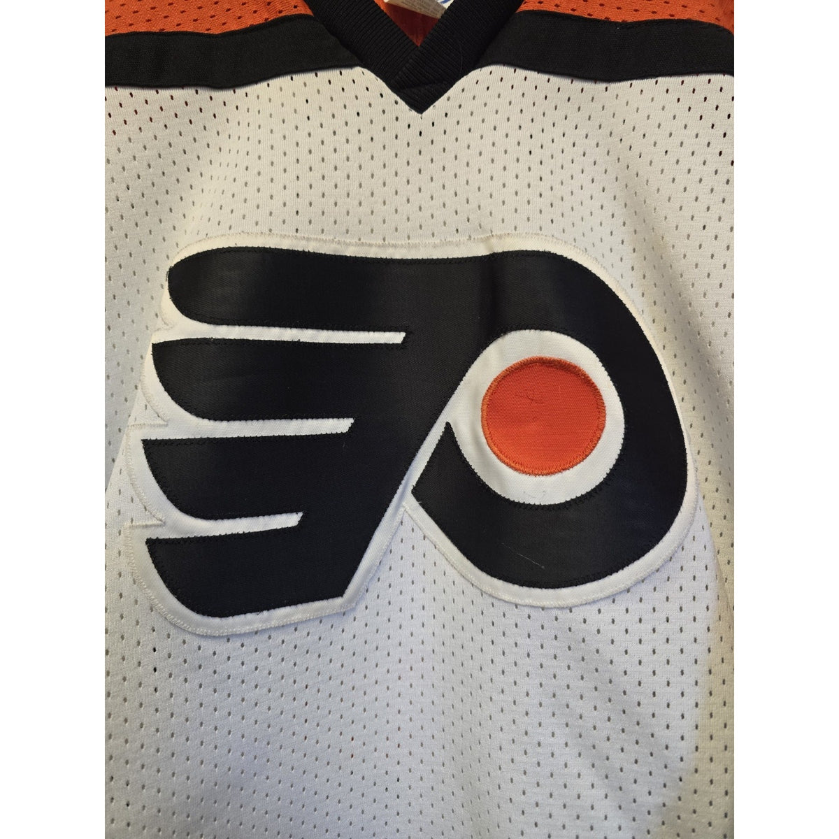 Vtg 80s/90s Philadelphia Flyers #22 Jersey Youth L Bobby Clarke Autograph