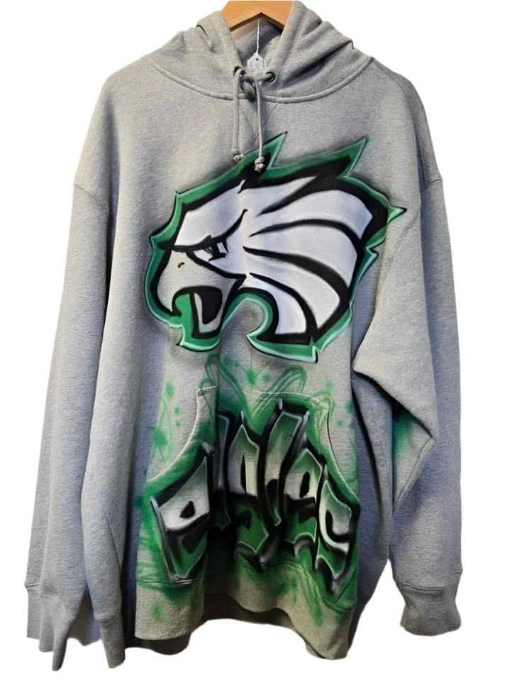 2000s Philadelphia Eagles Mike Vick Custom Airbrushed Hoodie