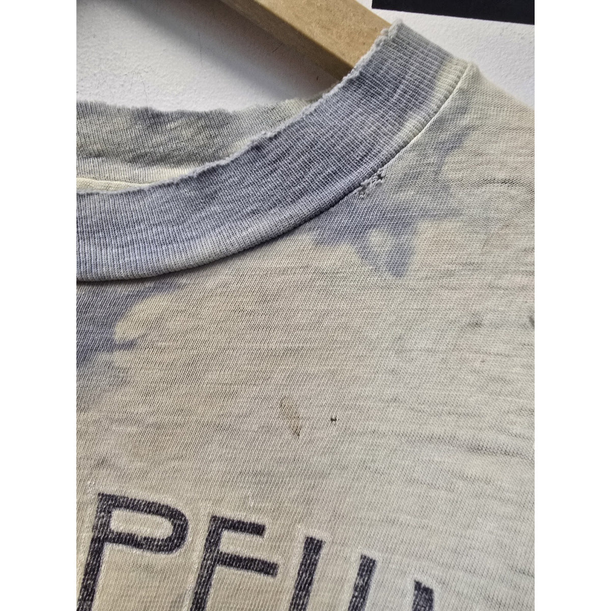 Vtg 80s Led Zeppelin Tie Dye Band T Shirt L Single Stitch Rock N Roll Thrashed