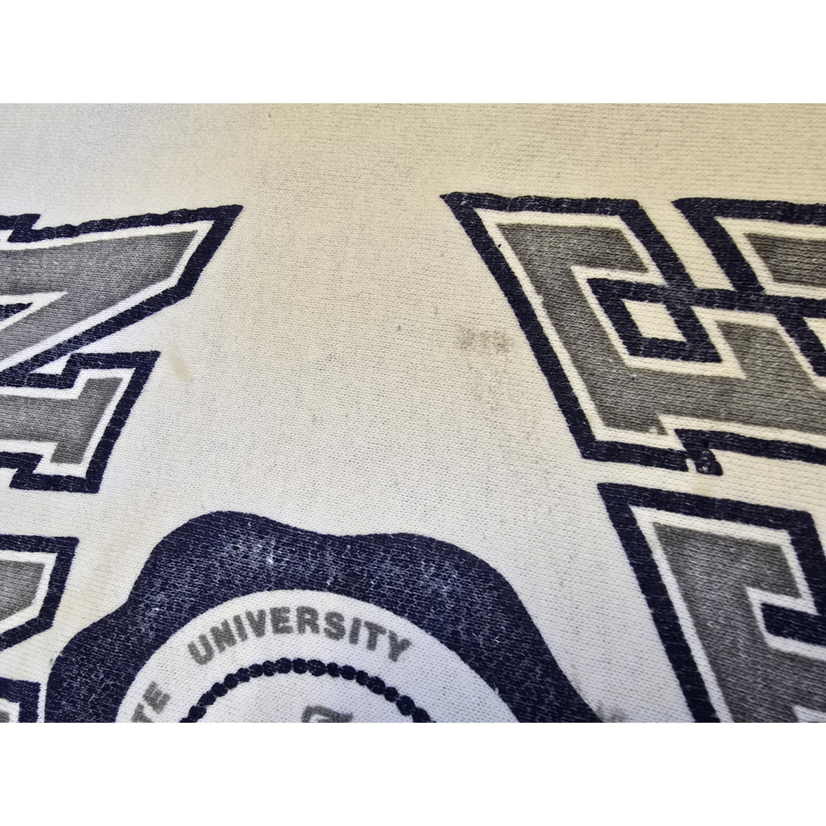 Vtg 80s Penn State University Cropped Crew Neck Sweatshirt One Size NCAA