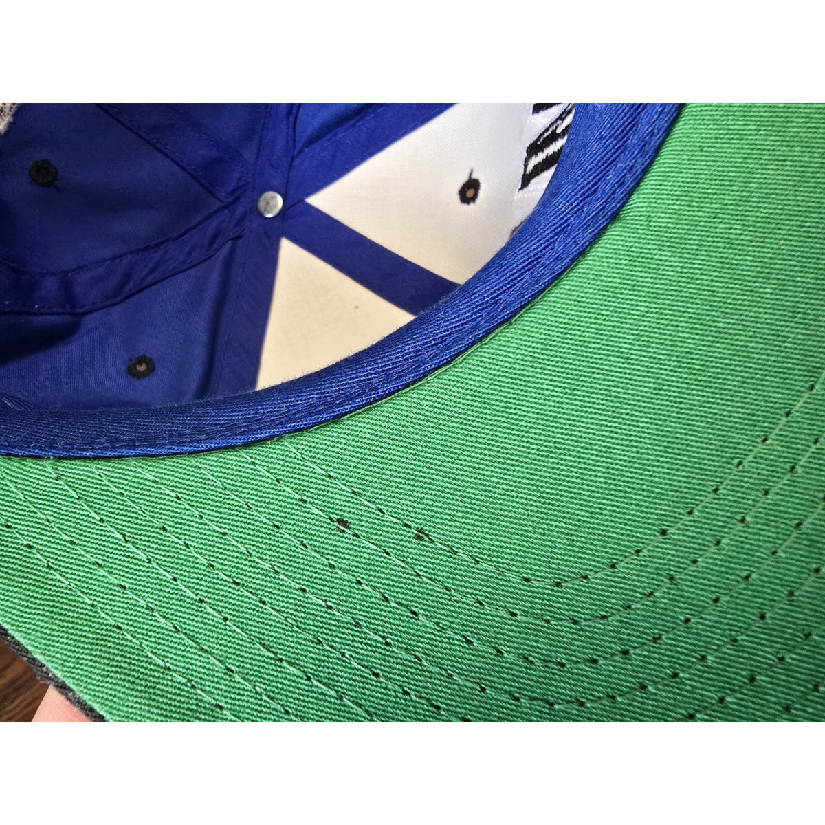 Vtg 90s Orlando Magic Wavy Spellout Snapback Hat NBA Basketball The G Cap