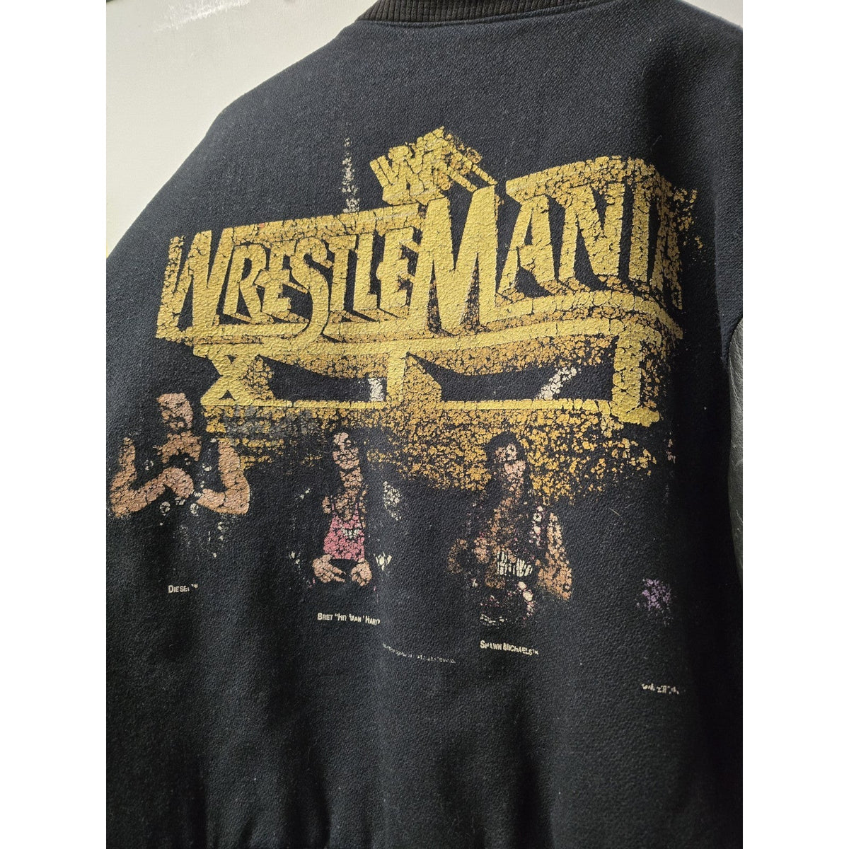 Vtg 90s WWF Wrestlemania XII Varsity Jacket L Autographed Hulk Hogan The Rock