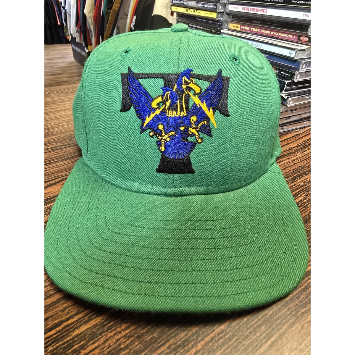 Vtg 90s Trenton Thunder Snapback Hat Minor League Baseball DeLong
