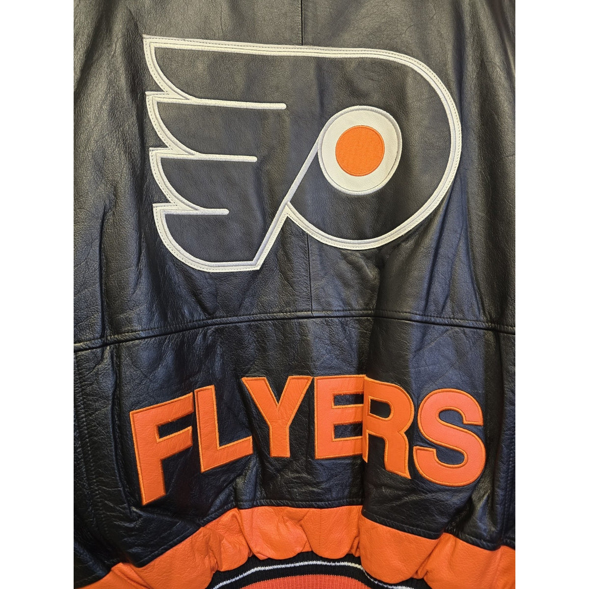 NWT Vtg Philadelphia Flyers Leather Jacket XL NHL Hockey G-III