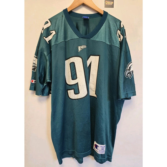 Vtg 90s Philadelphia Eagles Andy Harmon Jersey 52 NFL Football Champion