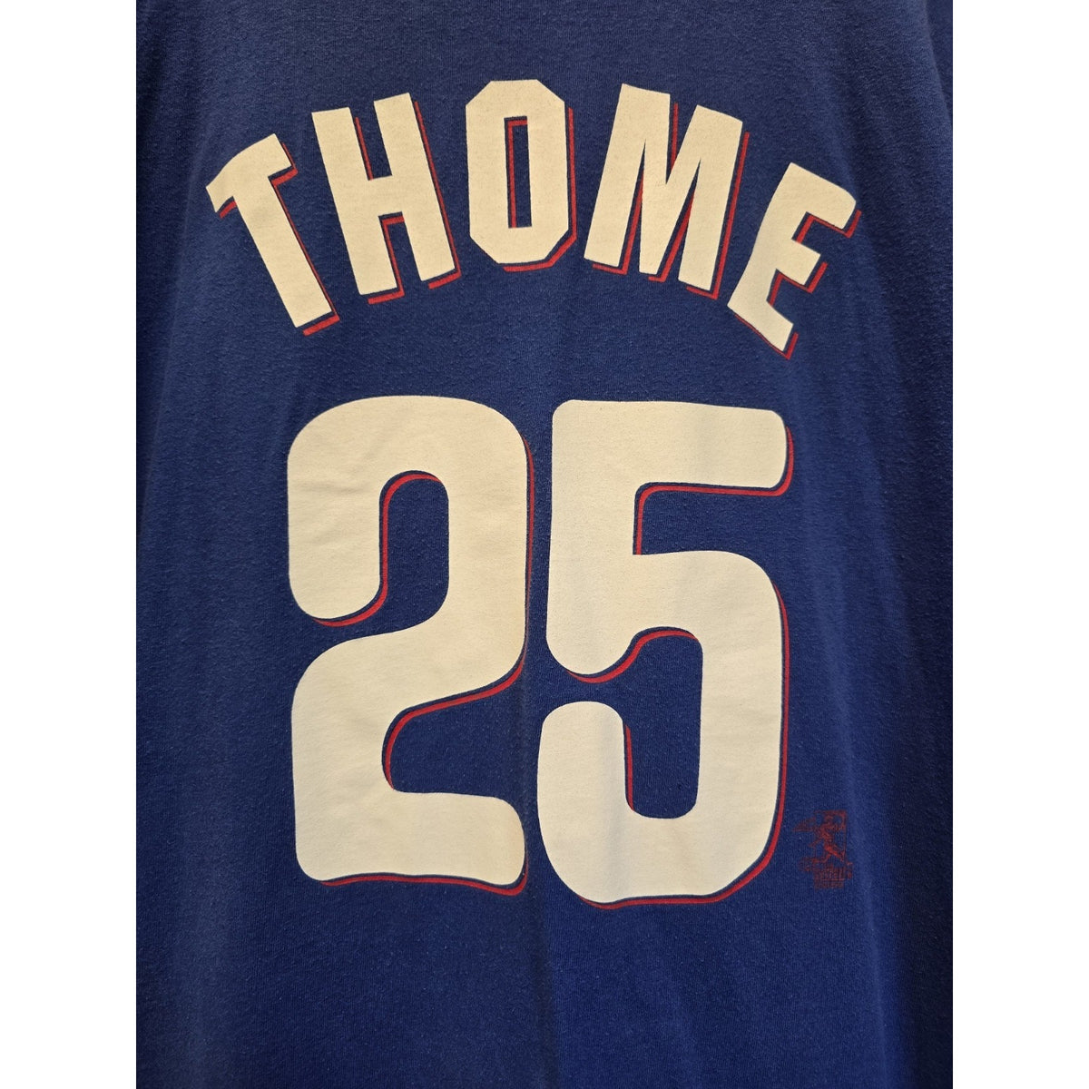 Vtg Philadelphia Phillies Jim Thome T Shirt XL MLB Majestic